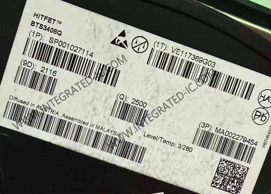BTS3408G Chip de circuito integrado de doble canal con interruptor de lado bajo PG-DSO-8