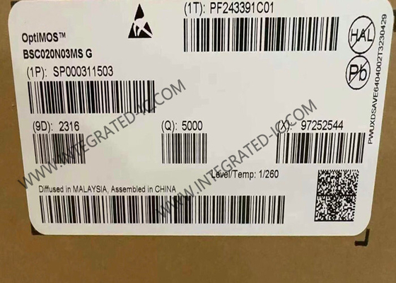 BSC020N03MSG Chip de circuito integrado 30V OptiMOS Transistores MOSFET de potencia de canal N