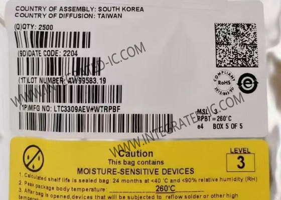 Chip de circuito integrado LTC3309AEV 6A 5V Convertidor de disco monolítico de bajo ruido