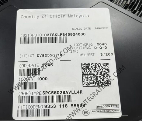 SPC5602BAVLL4R Microcontrolador MCU de 48 MHz 32 bits Microcontrolador de núcleo único IC LQFP100