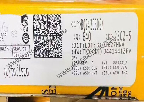 BQ24203DGN Chip de circuito integrado 500mA Cargadores de baterías HVSSOP8 Cargador lineal de iones de litio