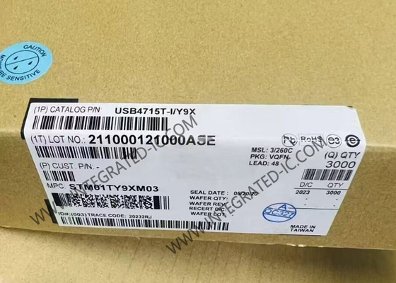Chip de circuito integrado USB4715T-I/Y9X USB 2.0 controlador de eje de alta velocidad con FlexConnect en todos los puertos