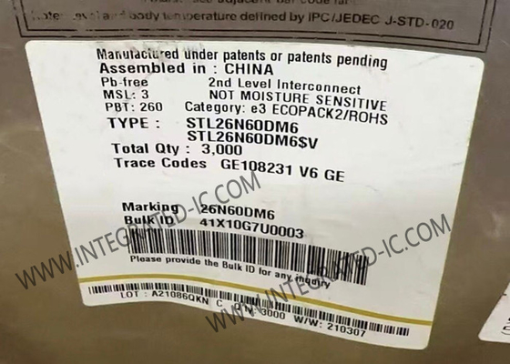 Chip de circuito integrado STL26N60DM6 600V 15A MDmesh DM6 Transistores MOSFET de potencia