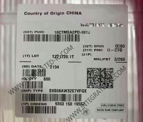 S9S08AW32E7VFGE Microcontrolador MCU 40MHz Microcontrolador IC de 8 bits S08 MCU LQFP44