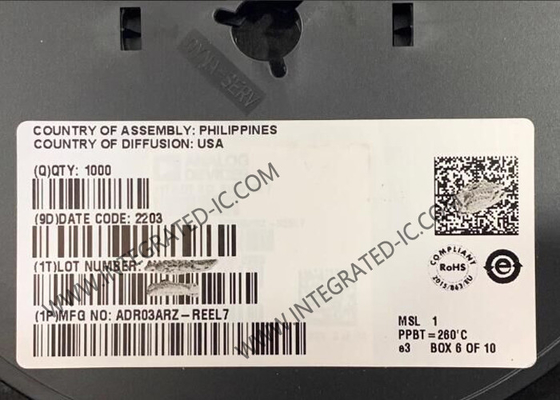 ADR03ARZ Chip de circuito integrado de 2.5V Referencia de voltaje SOIC8 PMIC Gestión de energía