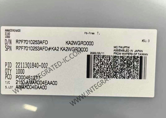 R7F7010253AFD Microcontrolador MCU de 32 bits 120MHz Microcontrolador MCU para el control del cuerpo