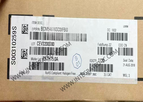BCM54616SC0IFBG Ethernet IC Transceptor Ethernet integrado de un solo chip de tres velocidades