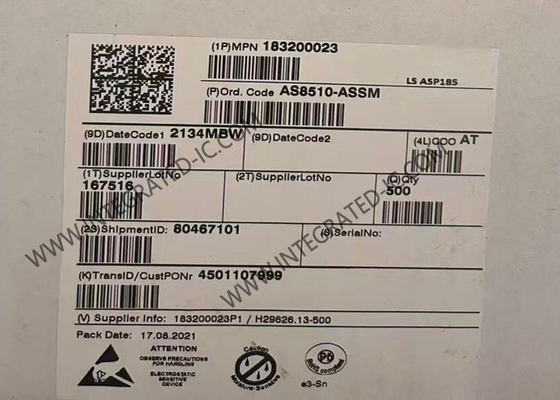 AS8510-ASSM Chip de circuito integrado de adquisición de datos de 16 bits IC de extremo frontal SSOP20