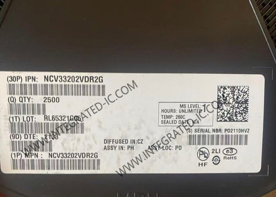 NCV33202VDR2G Chip de circuito integrado de alta potencia de entrada y salida de alta potencia de amplificador operativo