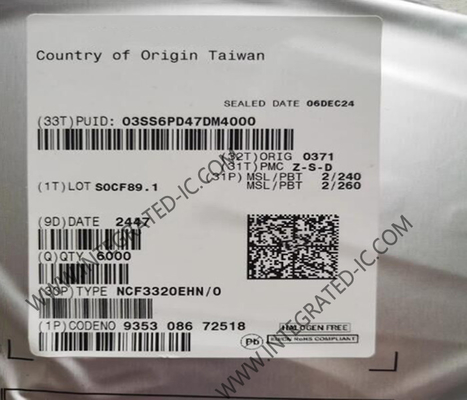 Chip de circuito integrado NCF3320EHN 13.56MHz Lector automotriz sin contacto IC HVQFN-32