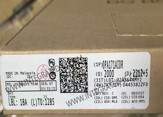 OPA171AIDR Chip de circuito integrado único 36V 3MHz Amplificador operativo de baja potencia