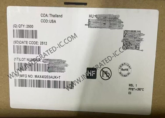 MAX40203AUK Chip de circuito integrado 1A Diodos ideales SOT-23-5 Interruptor de corriente de diodo ideal