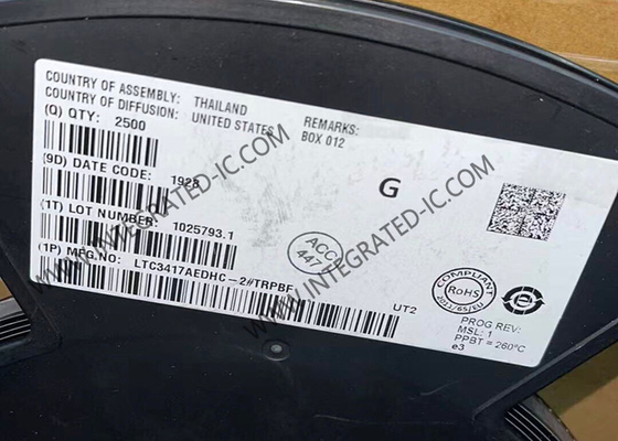 Chip de circuito integrado LTC3417AEDHC-2, regulador CC-CC reductor síncrono de 4 MHz
