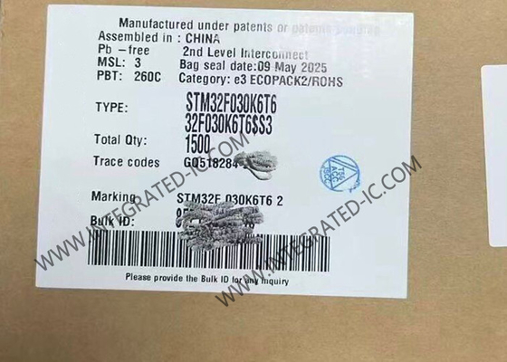 STM32F030K6T6 Microcontrolador MCU de alto rendimiento de 32 bits y un solo núcleo de 48 MHz
