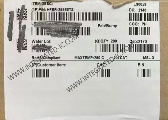 Chip de circuito integrado HFBR-2521ETZ Receptor de enlace versátil Receptor de fibra óptica de 5MBd