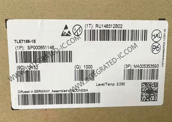 TLE7185-1E Chip de circuito integrado con conductor de puerta de 80mA IC conductor de puente de 3 fases IC