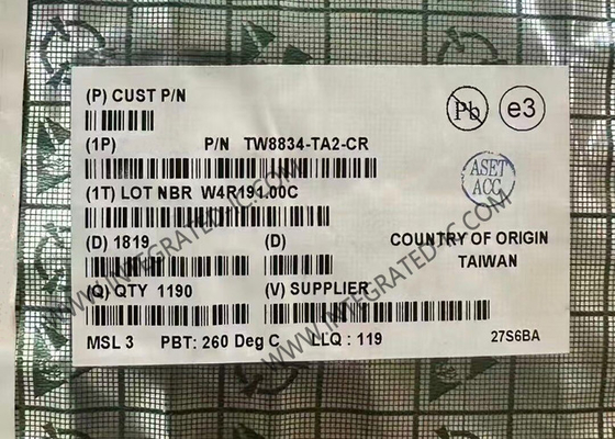 TW8834-TA2-CR Chip de circuito integrado procesador de vídeo LCD TQFP100 procesadores de pantalla