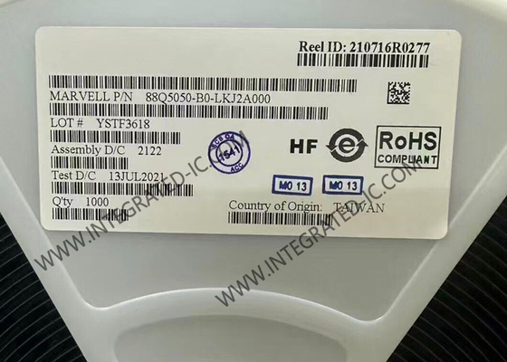 Interruptor automotriz IC de Ethernet de la generación del chip CI 88Q5050-B0-LKJ2A000 tercer