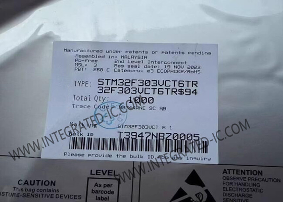 STM32F303VCT6 Microcontrolador MCU 72MHz MCU incrustado LQFP-100 Microcontroladores ARM