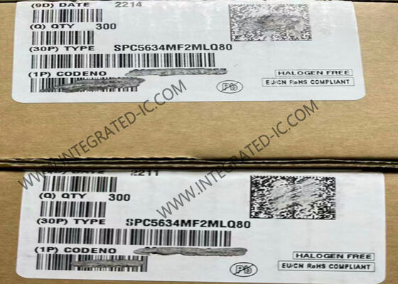 SPC5634MF2MLQ80 Microcontrolador MCU de un solo núcleo de 32 bits 80MHz 1.5MB FLASH LQFP144