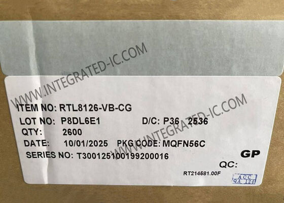 Controlador Ethernet de alta velocidad 5GbE RTL8126-VB-CG con encapsulado QFN-56