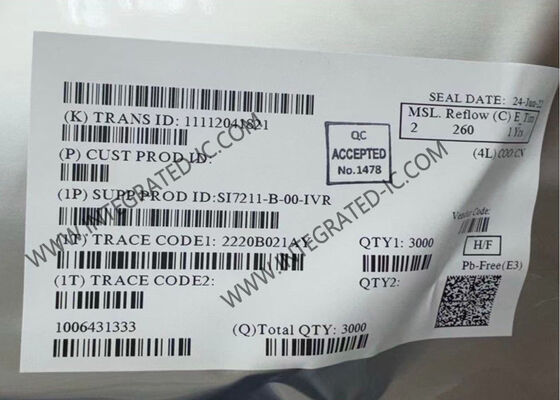 Sensor de posición magnético de efecto Hall SI7211-B-00-IVR 7kHz