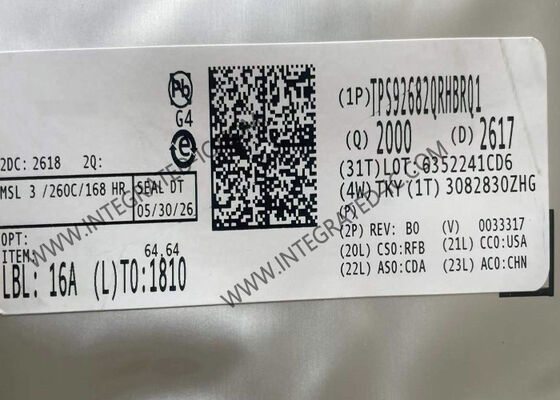 Chip de circuito integrado TPS92682QRHBRQ1 con conductor LED de doble canal 65V 5A