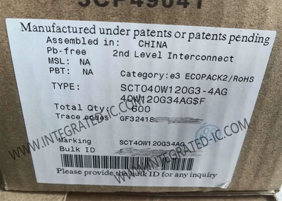 SCT040W120G3-4AG Chip de circuito integrado de transistor de potencia de carburo de silicio para automóviles