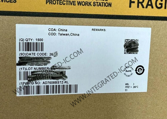 Chip de Circuito Integrado AD7608BSTZ ADC Bipolar de Muestreo Simultáneo de 8 Canales y 18 Bits Sistema de Adquisición de Datos